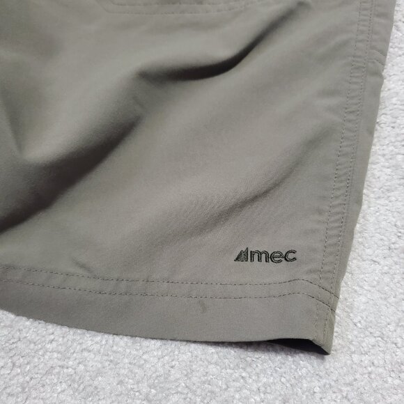 MEC Lightweight Hiking Shorts Gorpcore Nylon Blend Olive Green Women's 6 x 8" - Picture 7 of 13